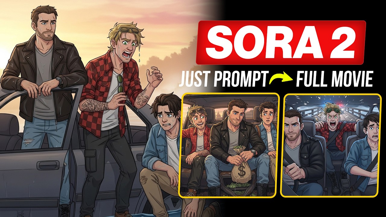 How I Made a Full Sora 2 Anime Movie Using Sora 2 Prompts & Storyboard 🎬 (Consistent Characters)