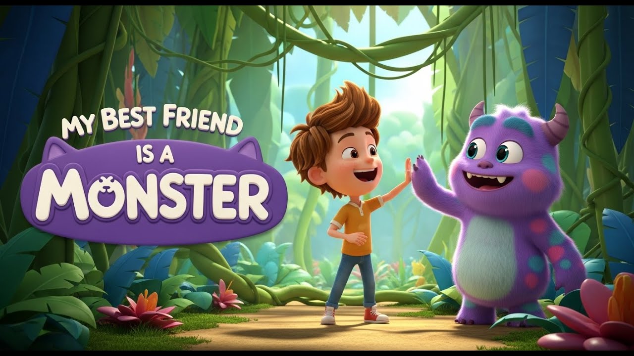 My Best Friend Is a Monster 👾💖 | Kids Moral Story | Friendship & Kindness