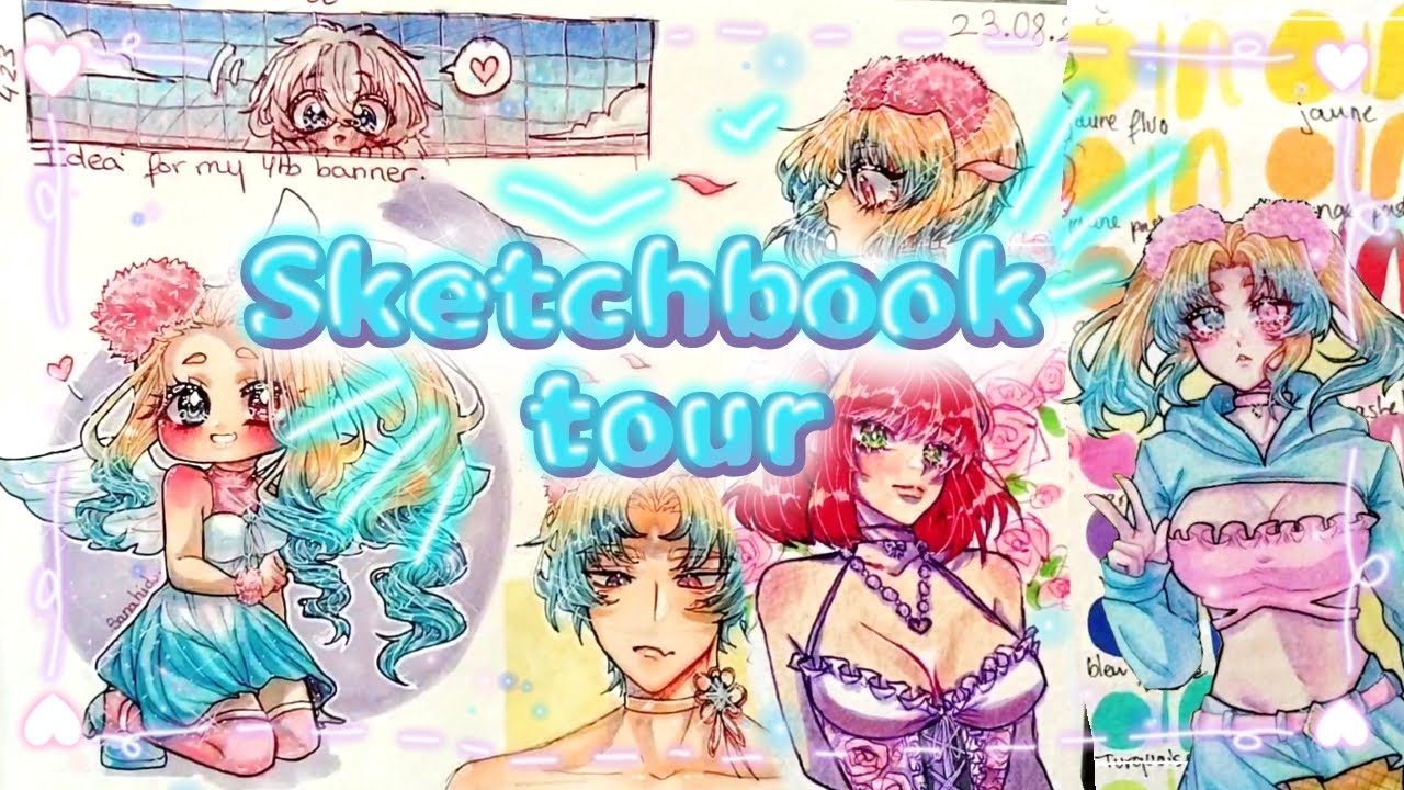 Sketchbook tour 4 ( Part 1 ) || 2023✨️