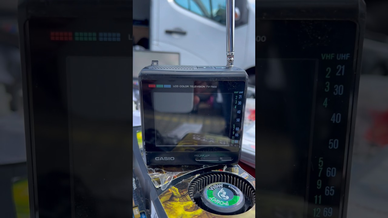 #155 CASIO LCD COLOR TELEVISION TV-7500 на барахолке/Bremen🇩🇪/ CASIO TV at a flea market