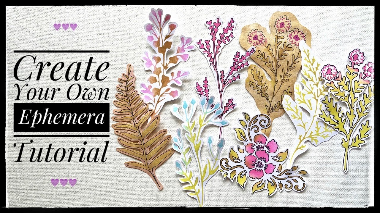 How To Make Your Own Unique Ephemera - Tutorial - Stencils and Inks