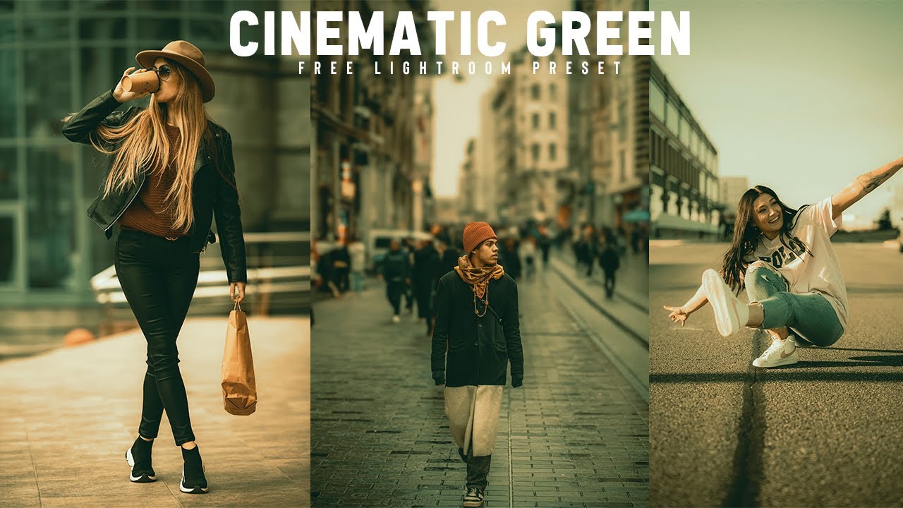 Cinematic Green Lightroom Preset | Free DNG | Moody Urban Film Look | Street photography