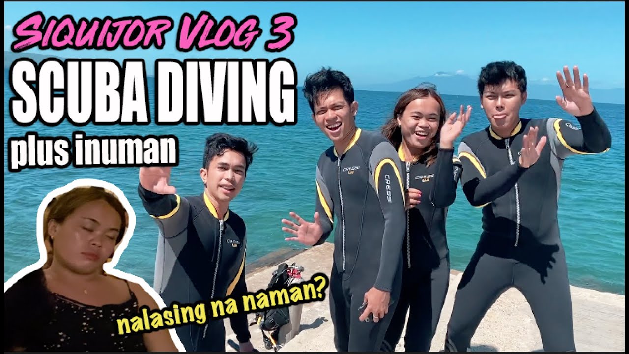 SIQUIJOR SCUBA DIVING AND FUNNY MOMENTS w/ MEDYO MALDITO & SNAKE PRINCESS | Jasper Amorin
