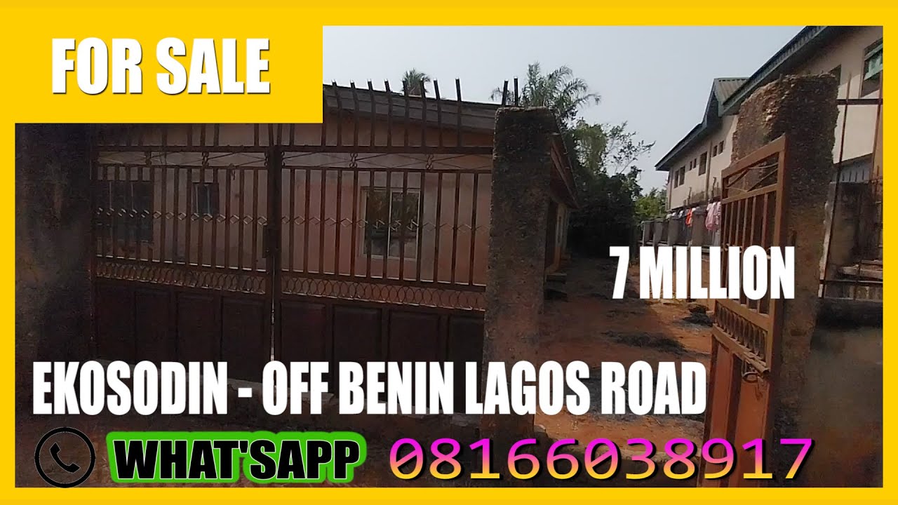 HOUSE FOR SALE IN BENIN CITY, EDO STATE NIGERIA -  EKOSODIN