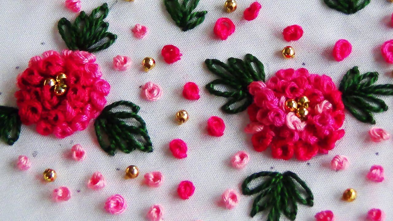 Hand Embroidery: Easy Embroidery All Over the Shirt/Buti Embroidery/Neckline Embroidery