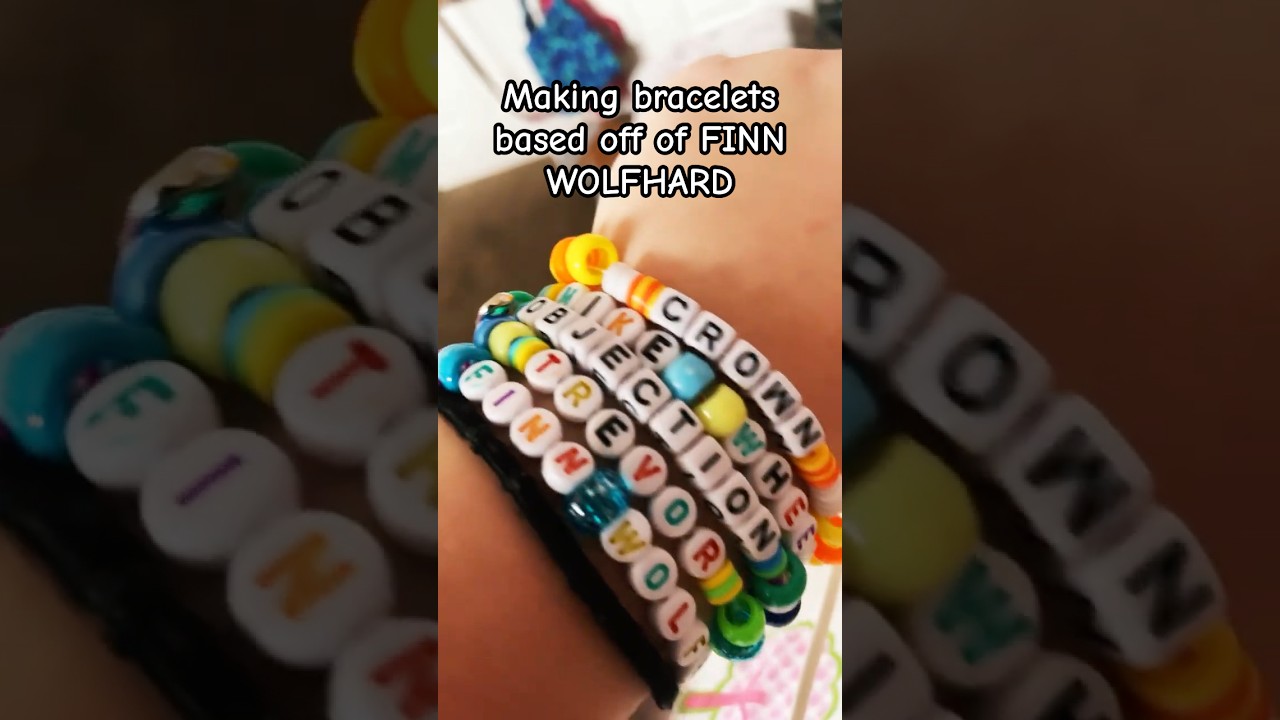 Making a Finn Wolfhard “CROWN” bracelet!