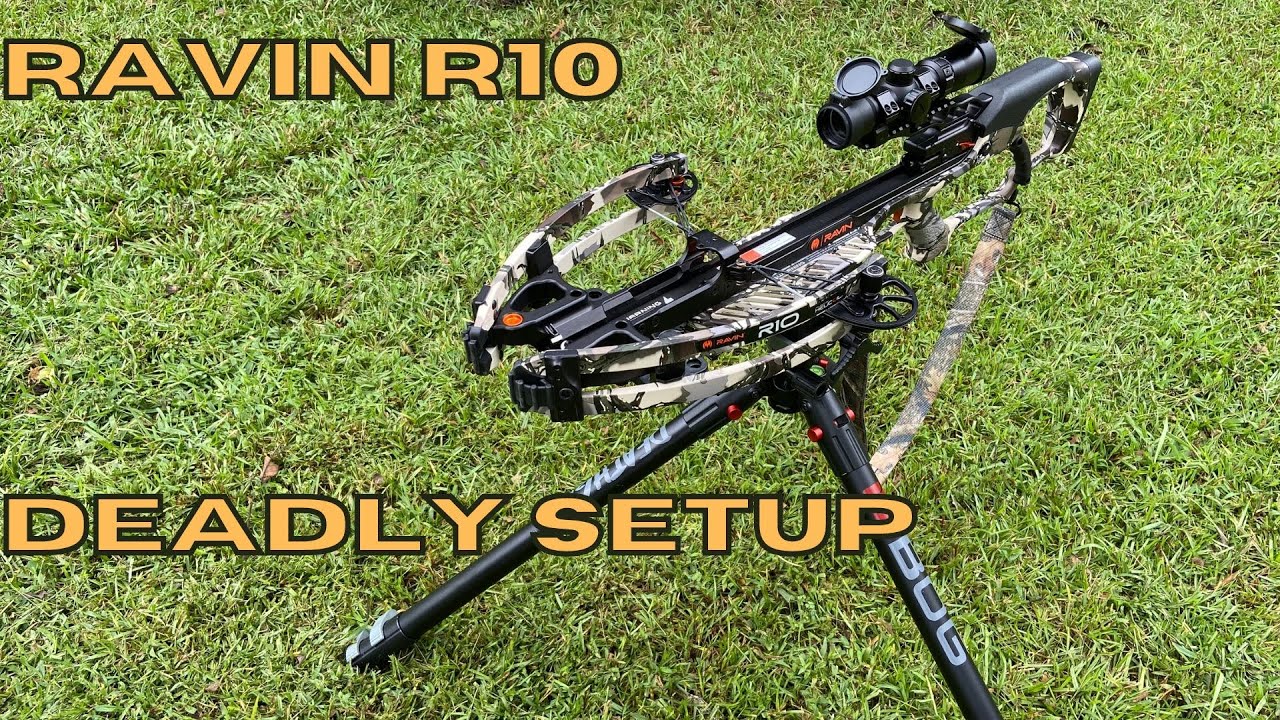 Ravin R10 Crossbow Demonstration and Setup with the Bog Deathgrip