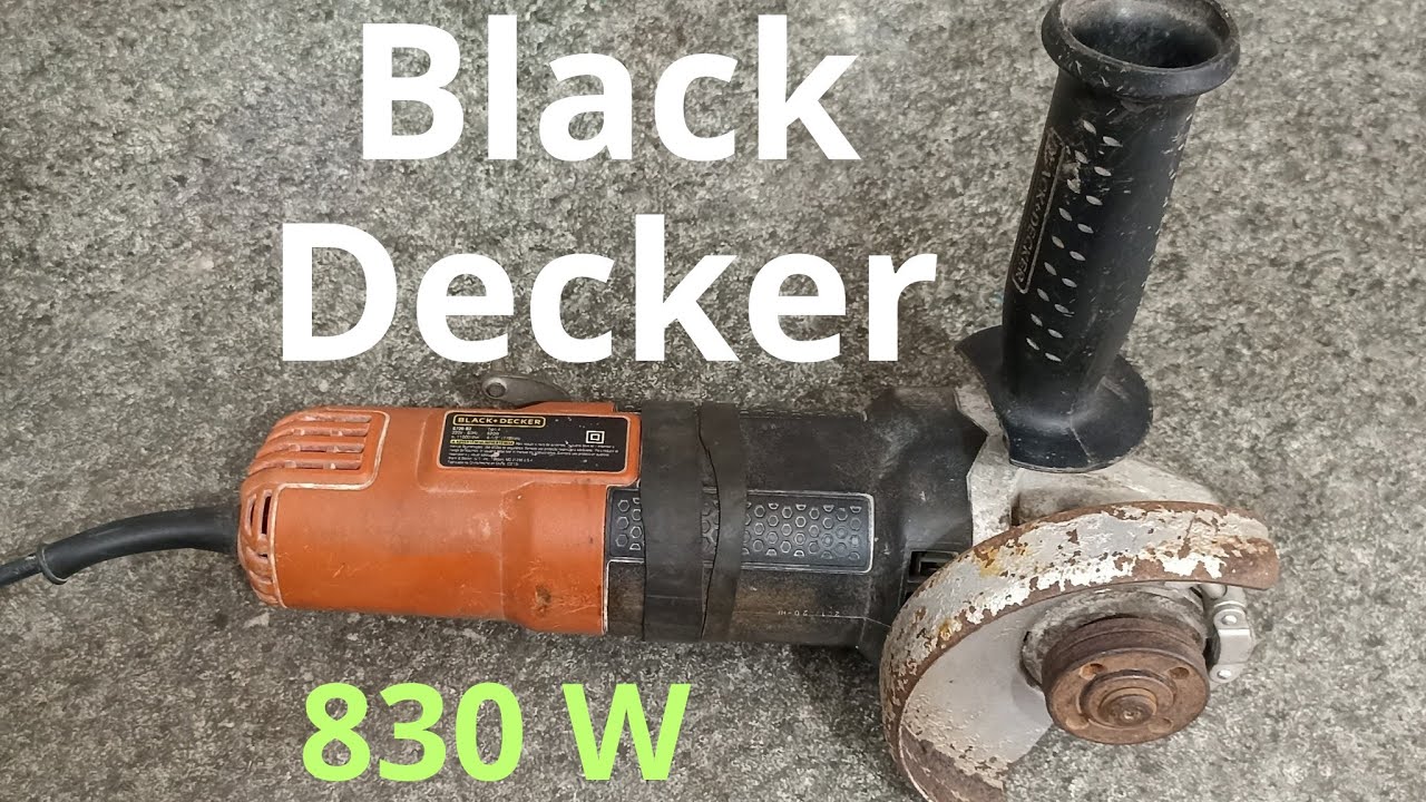 Como Trocar o Rolamento e a Bucha da Frente da Esmerilhadeira Black Decker 830 W
