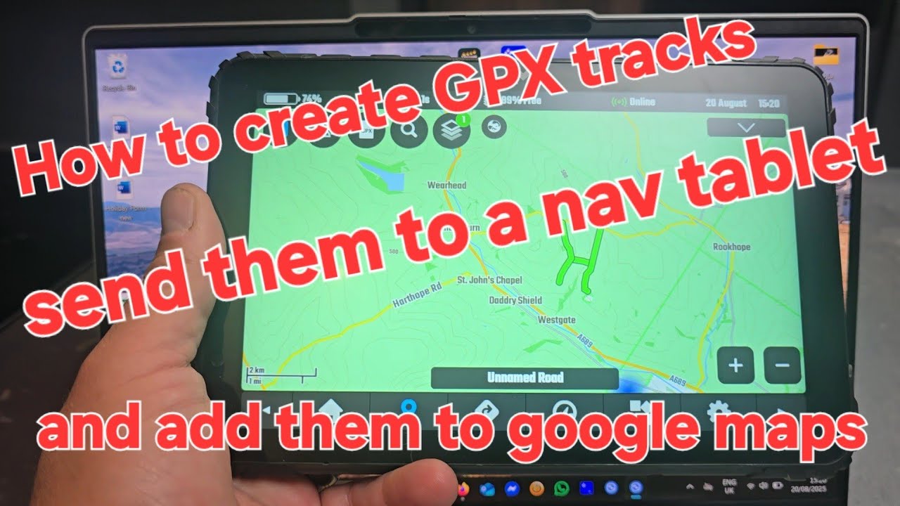 How I create GPX files for Greenlanes
