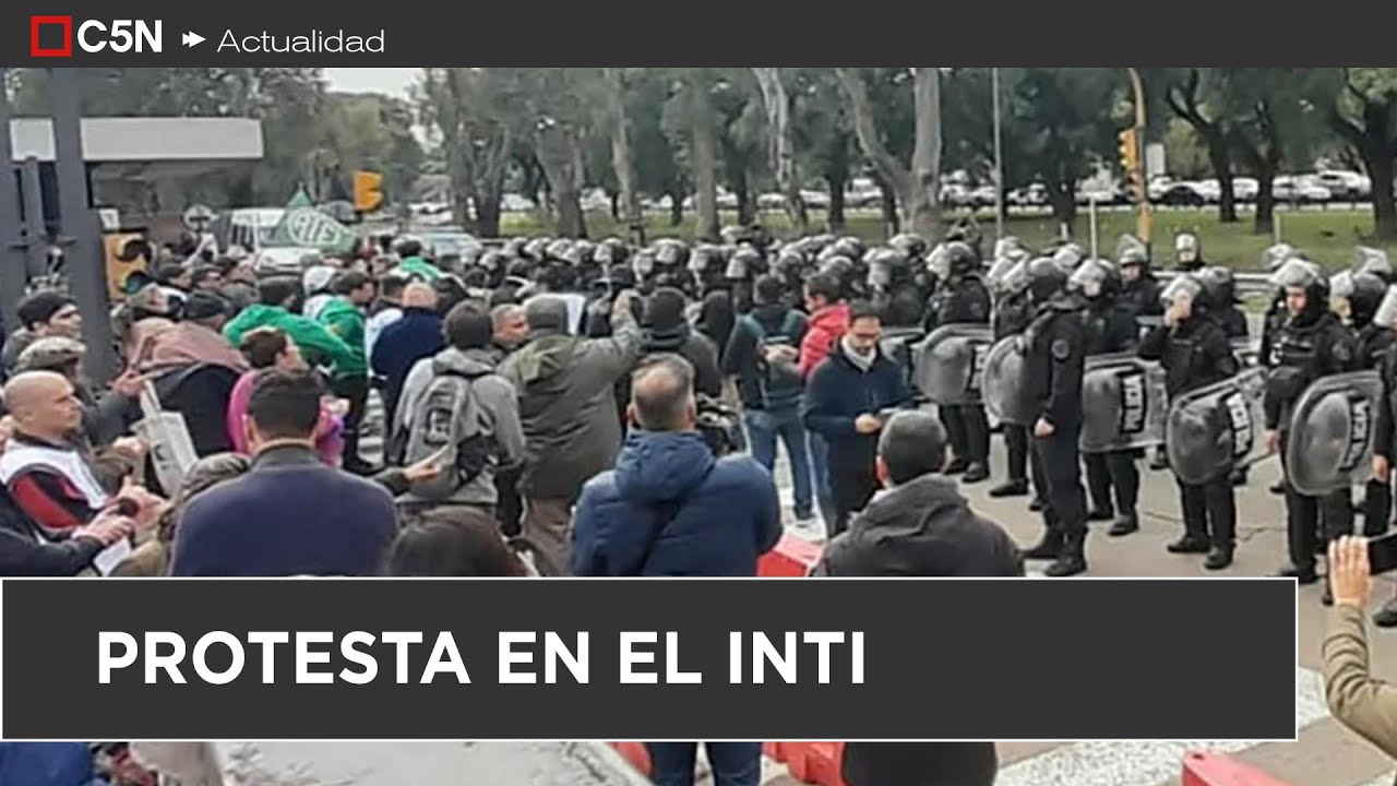 PROTESTA de TRABAJADORES del INTI: AMENAZAN con CORTAR GENERAL PAZ