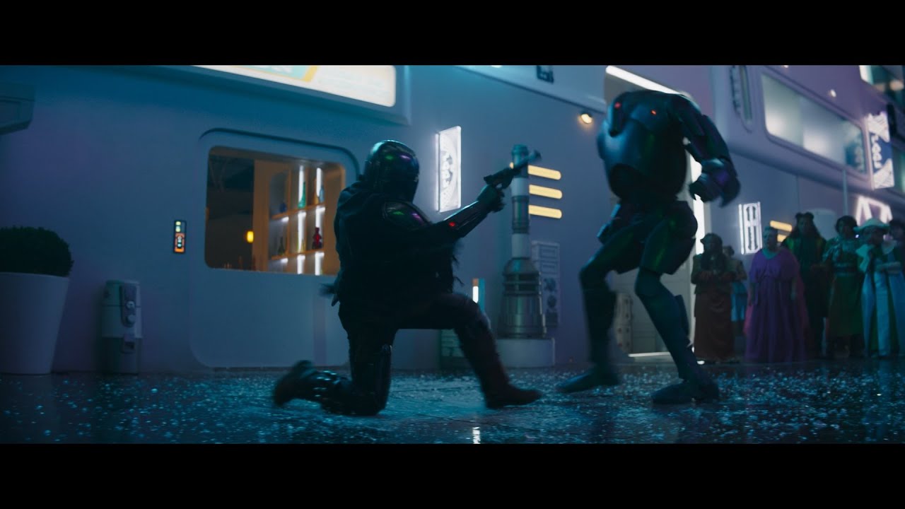 Din & Bo found malfunctioning B2 droid - The Mandalorian Season Three (2023)