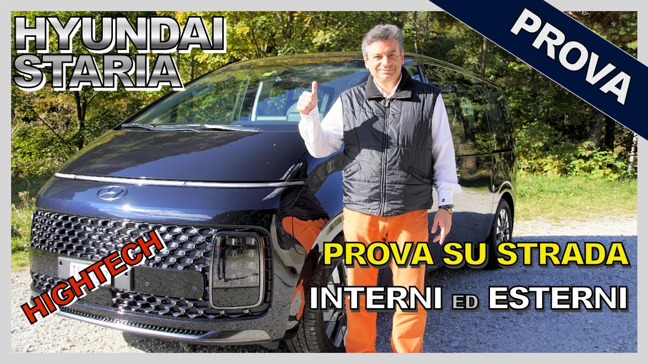 HYUNDAI STARIA 2022 - PROVA SU STRADA IN TICINO