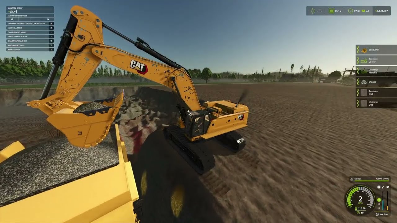FS25 EXCAVATING a huge hole with the CAT 395 Excavator