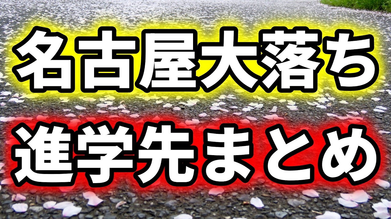 【超リアル】名古屋大に落ちた受験生の進学先を本気でまとめてみた