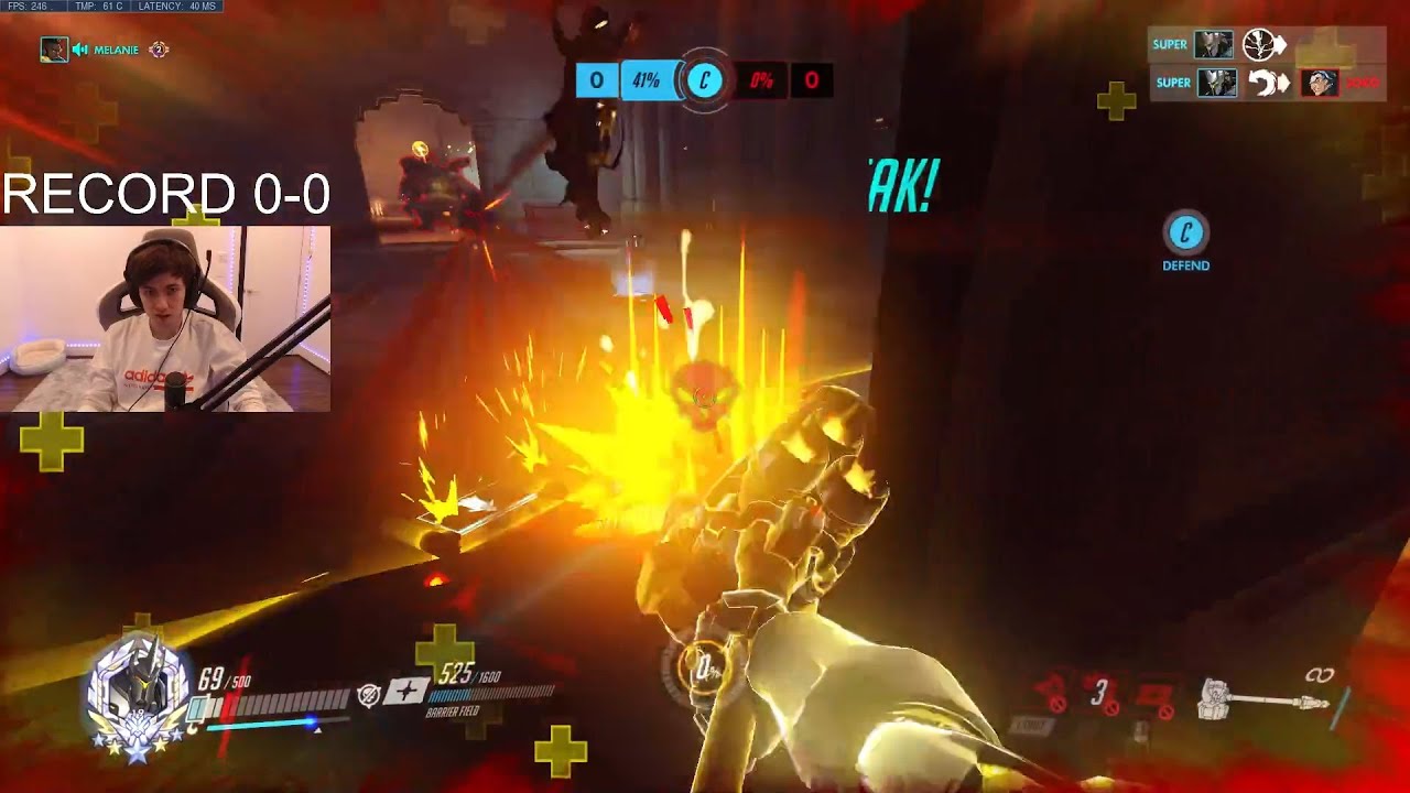 SUPER BEST REINHARDT IN NA - GAMEPLAY OVERWATCH SEASON 32 TOP 500