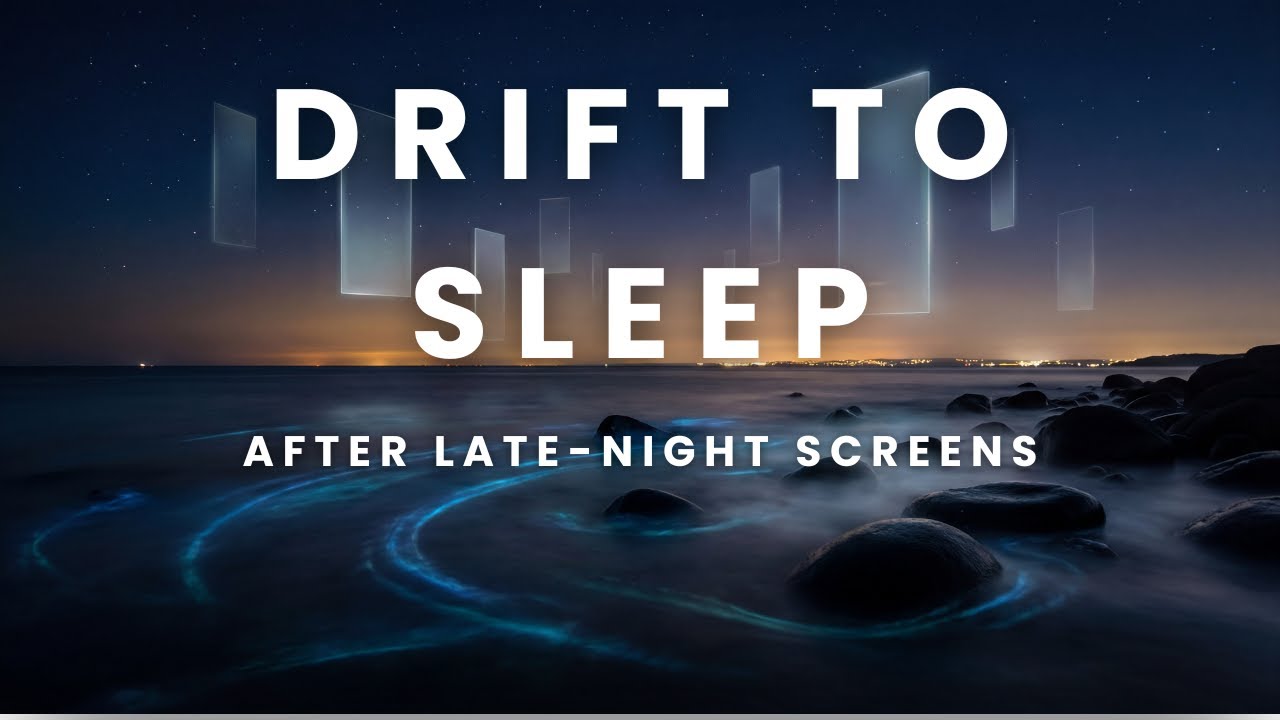 Wind Down after Late-Night Screen Use | Ambient Music with Slow BPM Drift and Darkening Pads