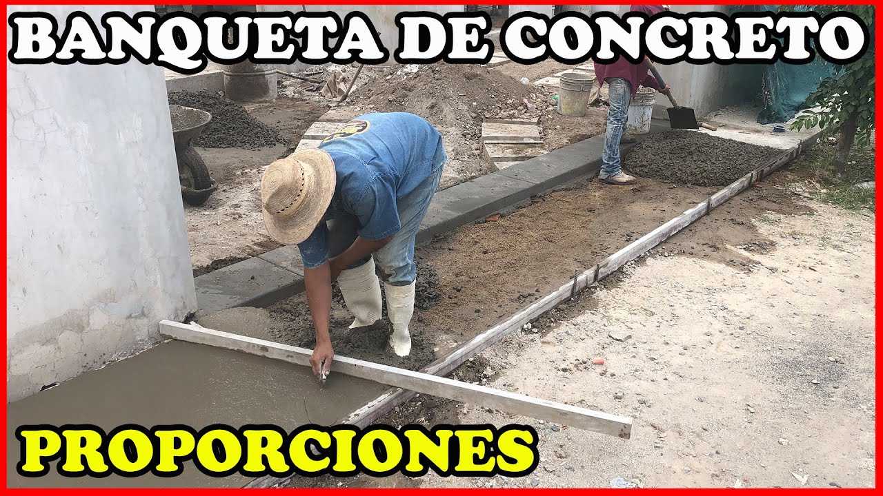 Como hacer una banqueta de cemento facil y rapido Hazlo tu mismo