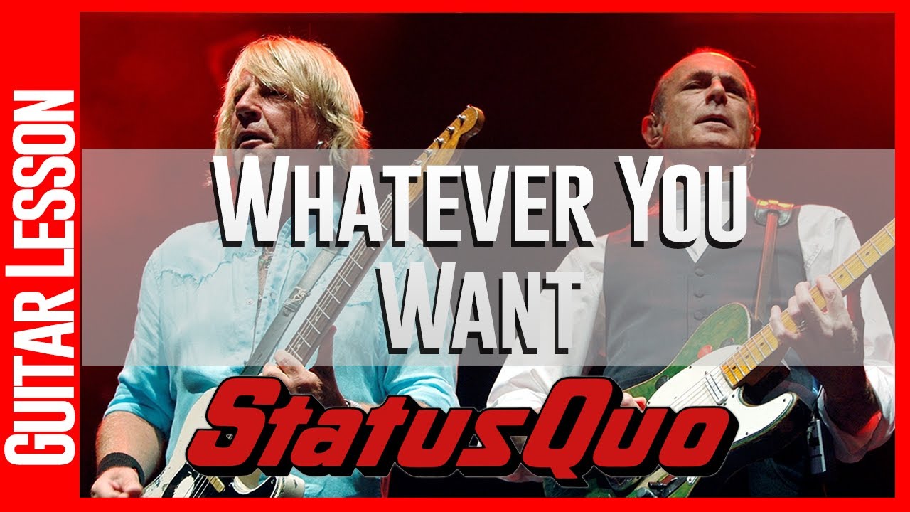 Status Quo - Whatever You Want - Урок игры на гитаре