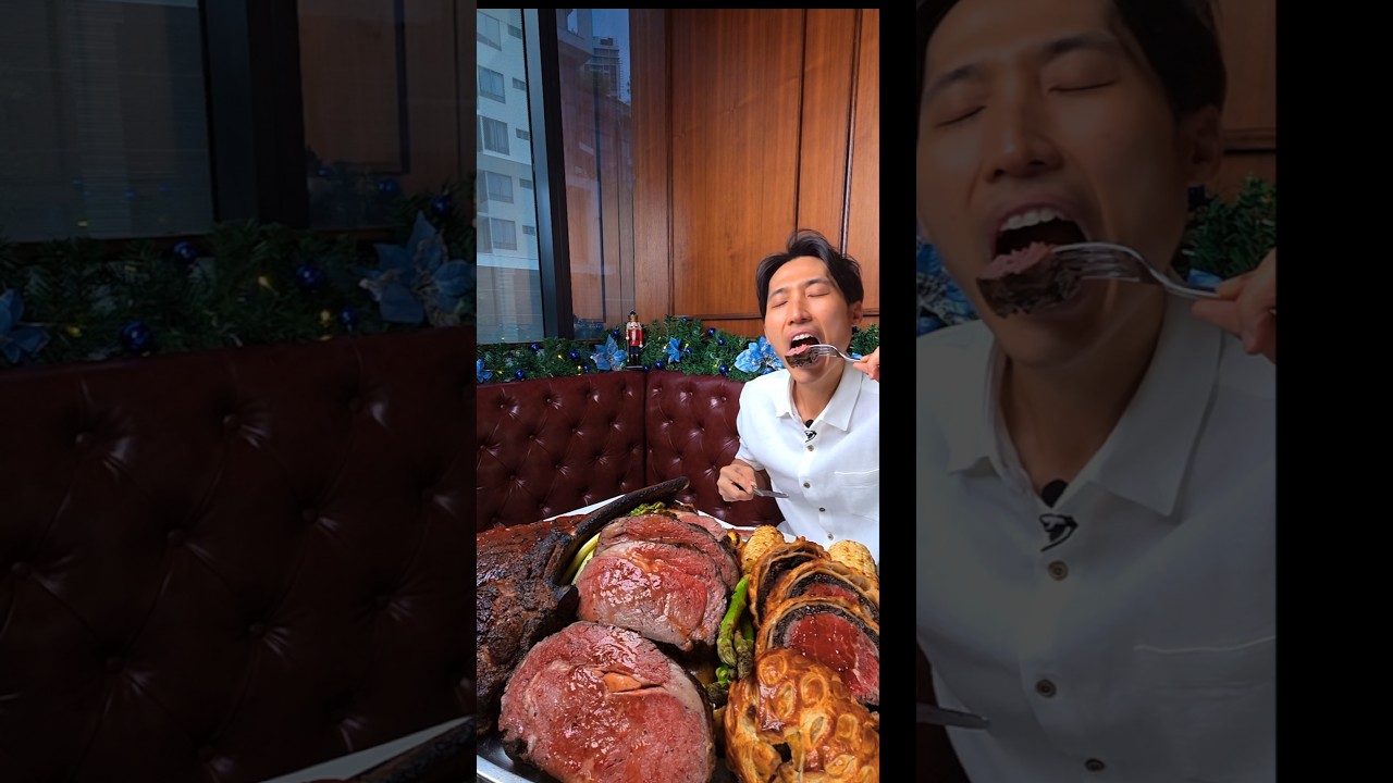 Ассорти на День благодарения за 1500 долларов в стейк-хаусе Wolfgang! #foodchallenge