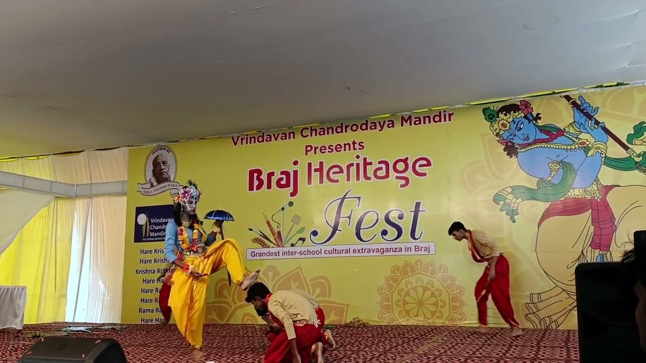 Braj Heritage fest folk (group-1) Dashavatar dance performance class 10th 02/8/22