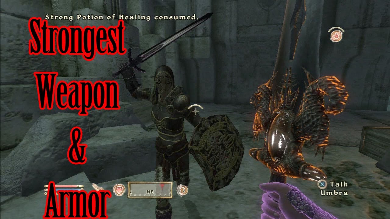 How to Get the Best Weapon and Armor in Oblivion