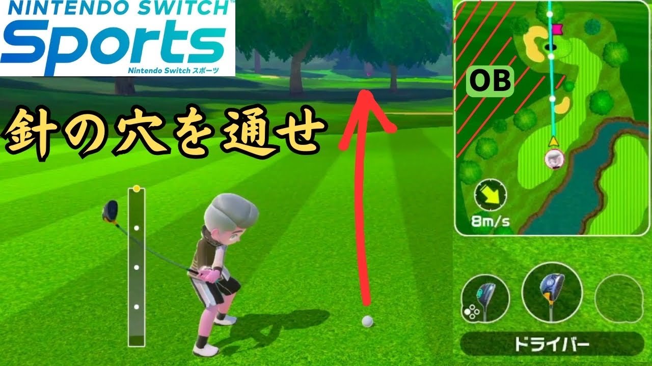 【難度】抜ければファインプレー、ミスれば一発OBの究極のゴルフ【Nintendo Switch Sports】