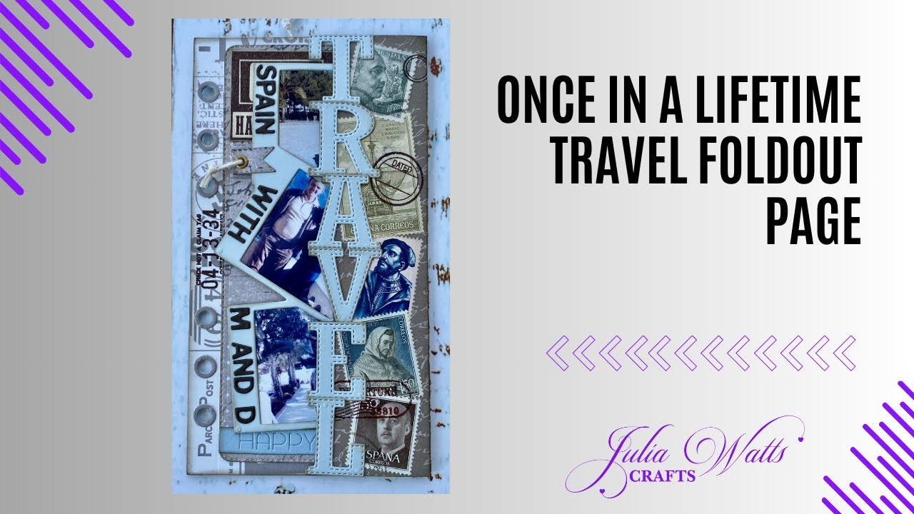 Elizabeth Craft Designs - Once In A Lifetime Collection : Travel Foldout Page
