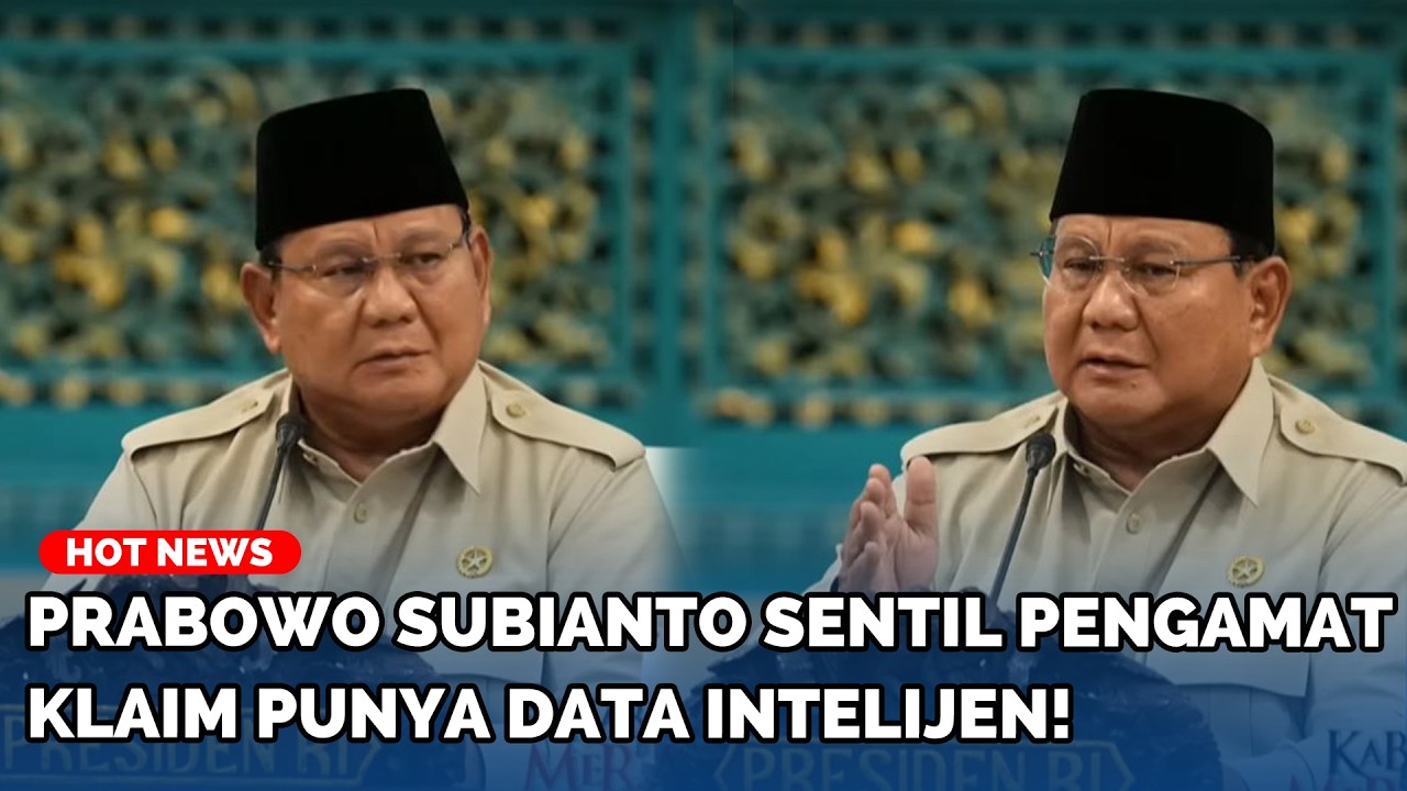 Prabowo Subianto Sentil Pengamat yang Pesimistis Soal Ekonomi, Klaim Punya Data Intelijen