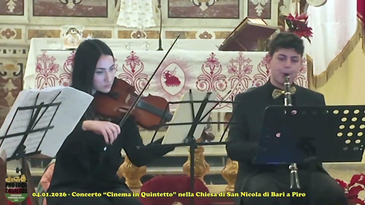 CONCERTO “CINEMA IN QUINTETTO” CHIESA SAN NICOLA DI BARI A PIRO - 9^ Parte