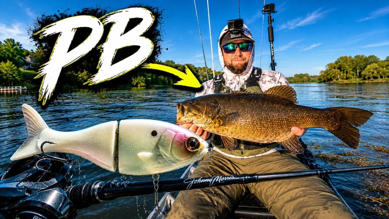 Glide Bait CRUSHED by a MEGA River Smallmouth