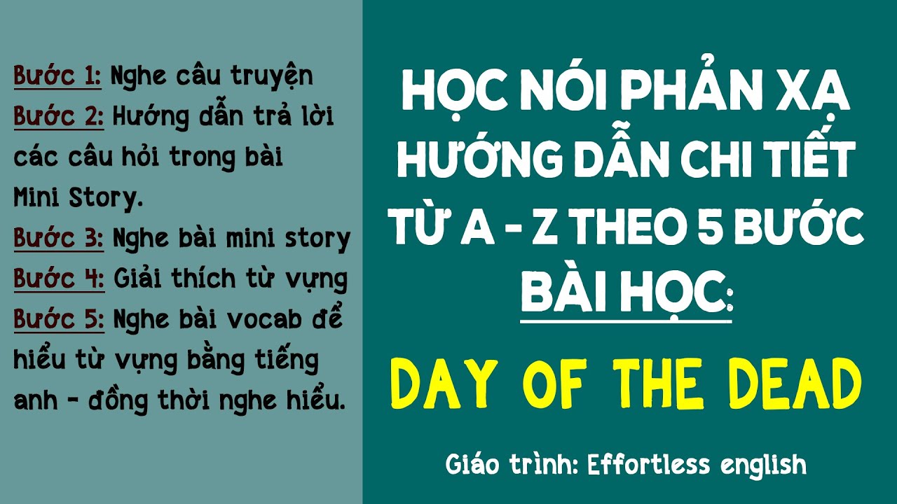 HƯỚNG DẪN HỌC NÓI PHẢN XẠ - TỰ HỌC TIẾNG ANH TẠI NHÀ [Bài 1]