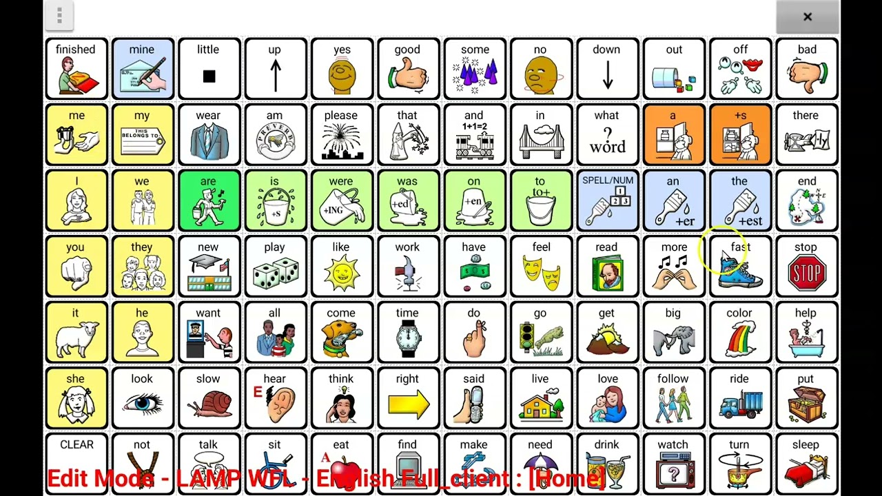 Adding adjectives to LAMP Words for Life - Chat