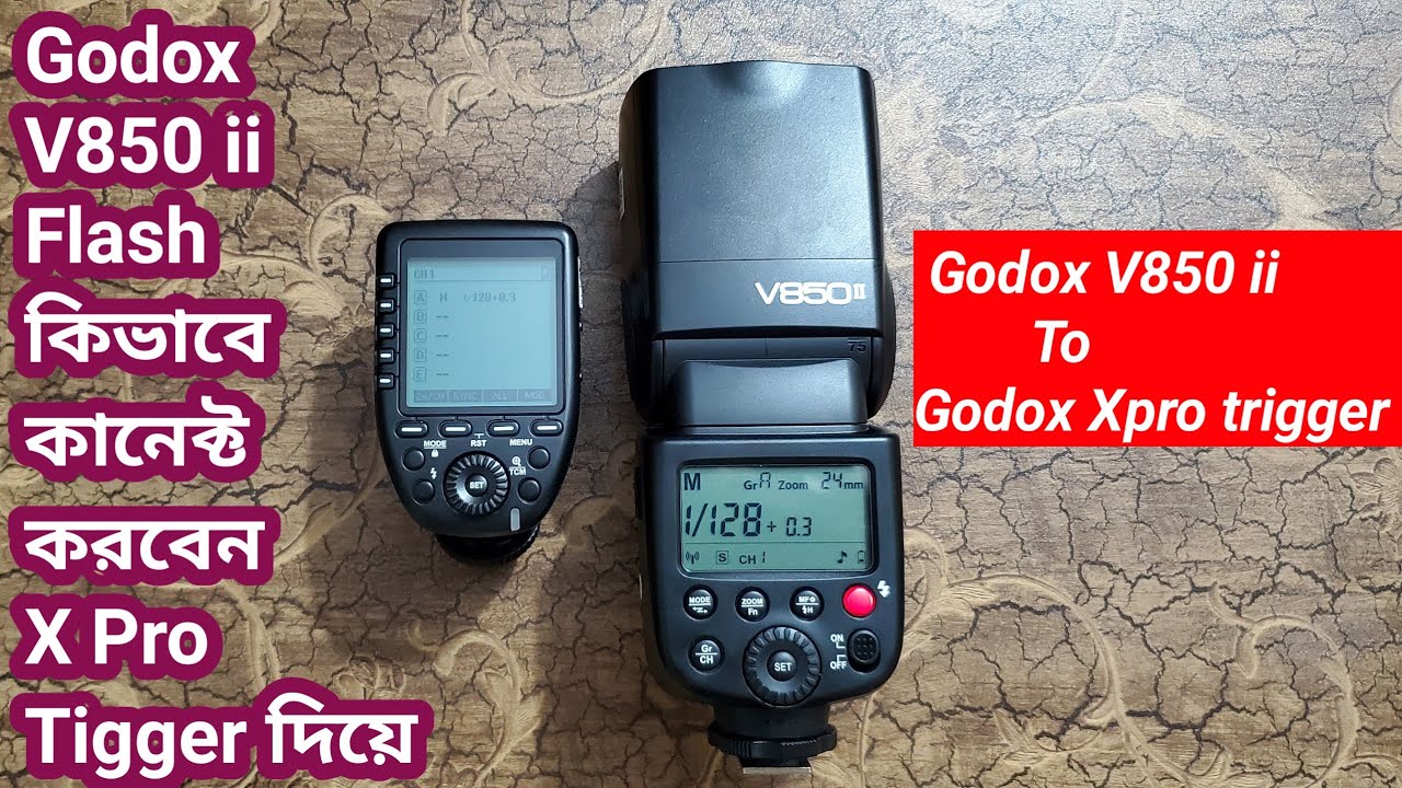 কিভাবে Godox V850 ii and trigger  সেট,আপ করবেন | How to Connect Godox Flash | Bangla Review 😊