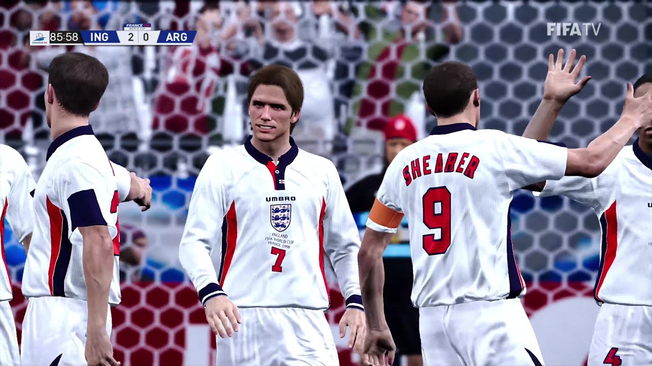 Англия против Аргентины, Франция, 98-й — Чемпионат мира 1998 — патч CSG для PES 2021