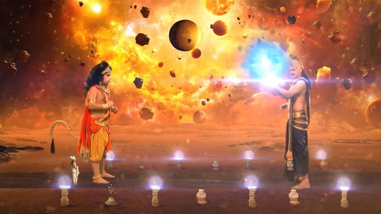 बाल हनुमान जी और शनि देव का युद्ध - Hanuman Ke Mahan Karya - EP 242
