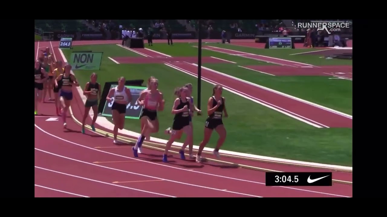 Caroline Elliott runs mile at Nike Nationals 2024