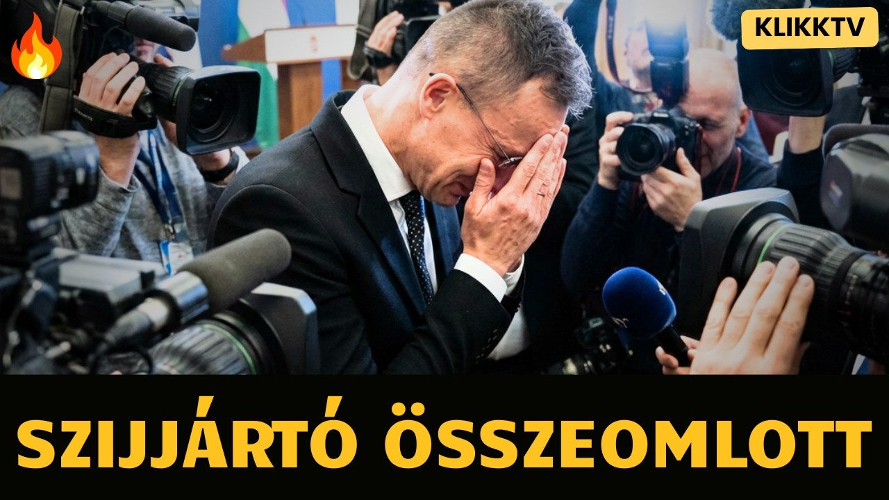 Szijjártó Péter teljesen összeomlott