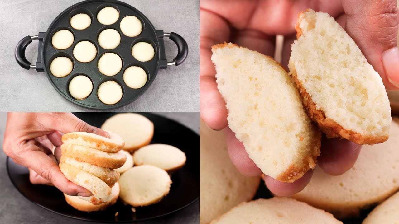 10 MIN. SOFT SPONGE VANILLA CAKE IN APPE PAN l EGGLESS & WITHOUT OVEN