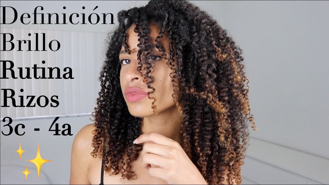 Mi rutina de CABELLO RIZADO - Definición de RIZOS 3c/4a con brillo y movimiento | FRIZZYDESI