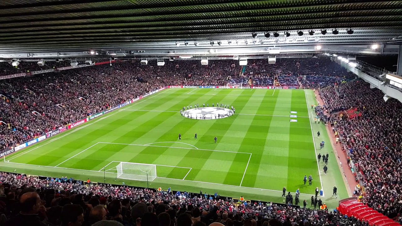 Manchester United v PSG Champions League Last 16 Players Entrance + Champions League Anthem HD