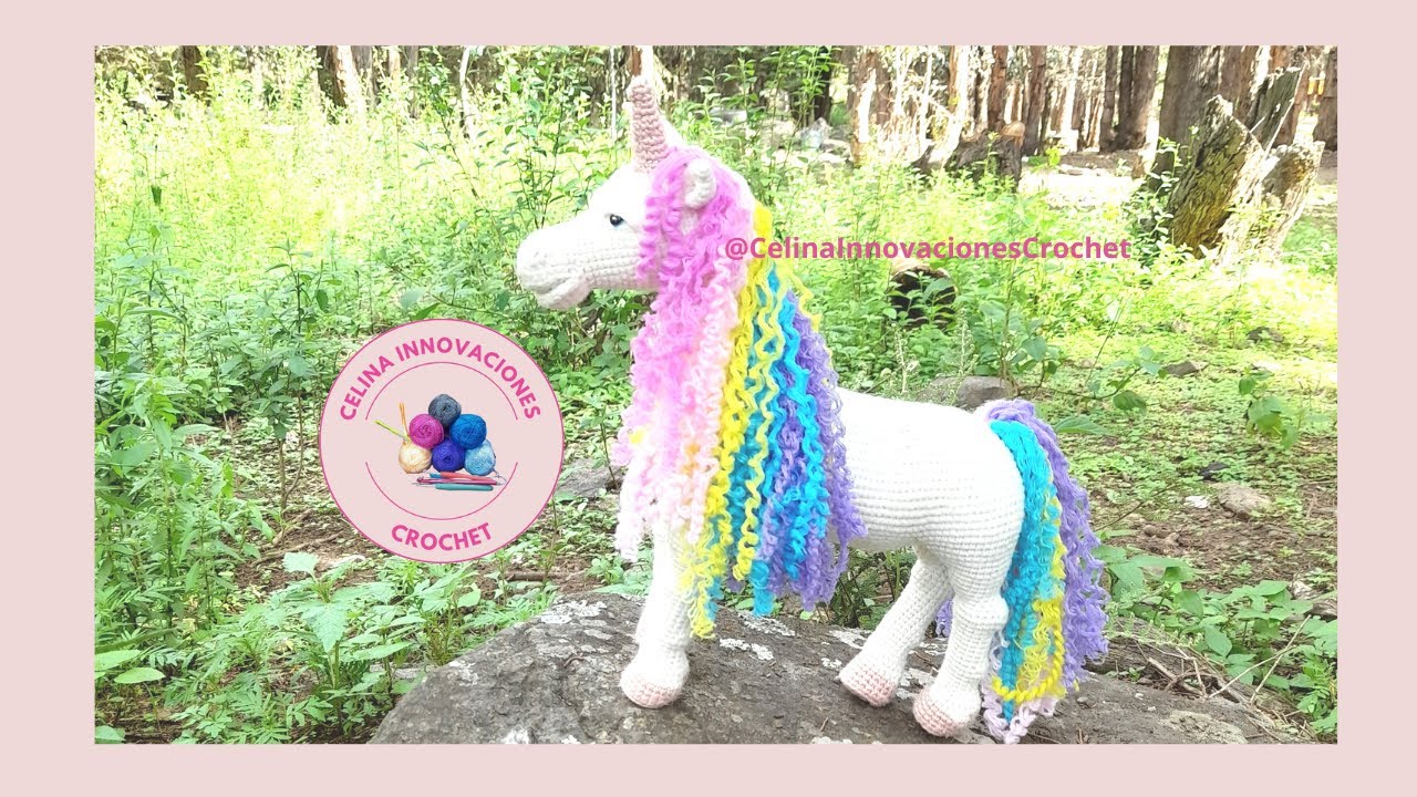 Unicornio AMIGURUMI  - Patron: Celina innovaciones crochet