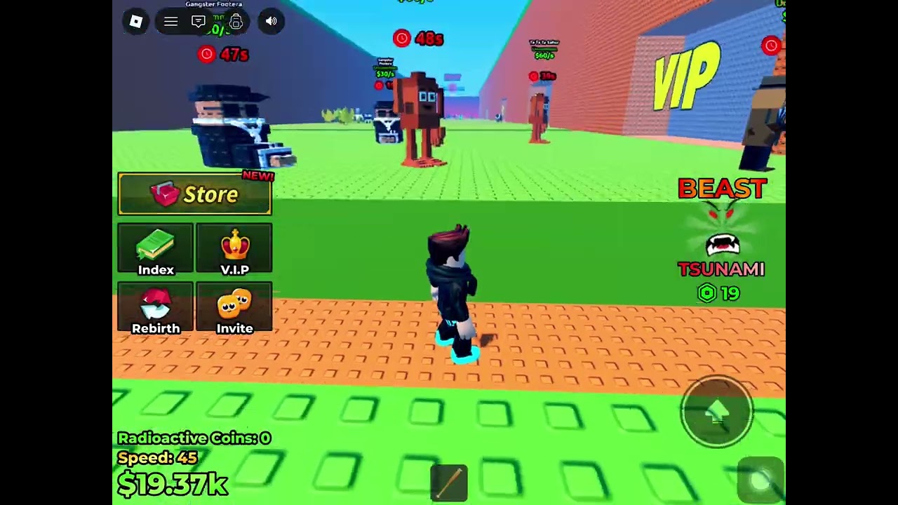 I have collected legendary brainrots in Escape Tsunami for brainrot