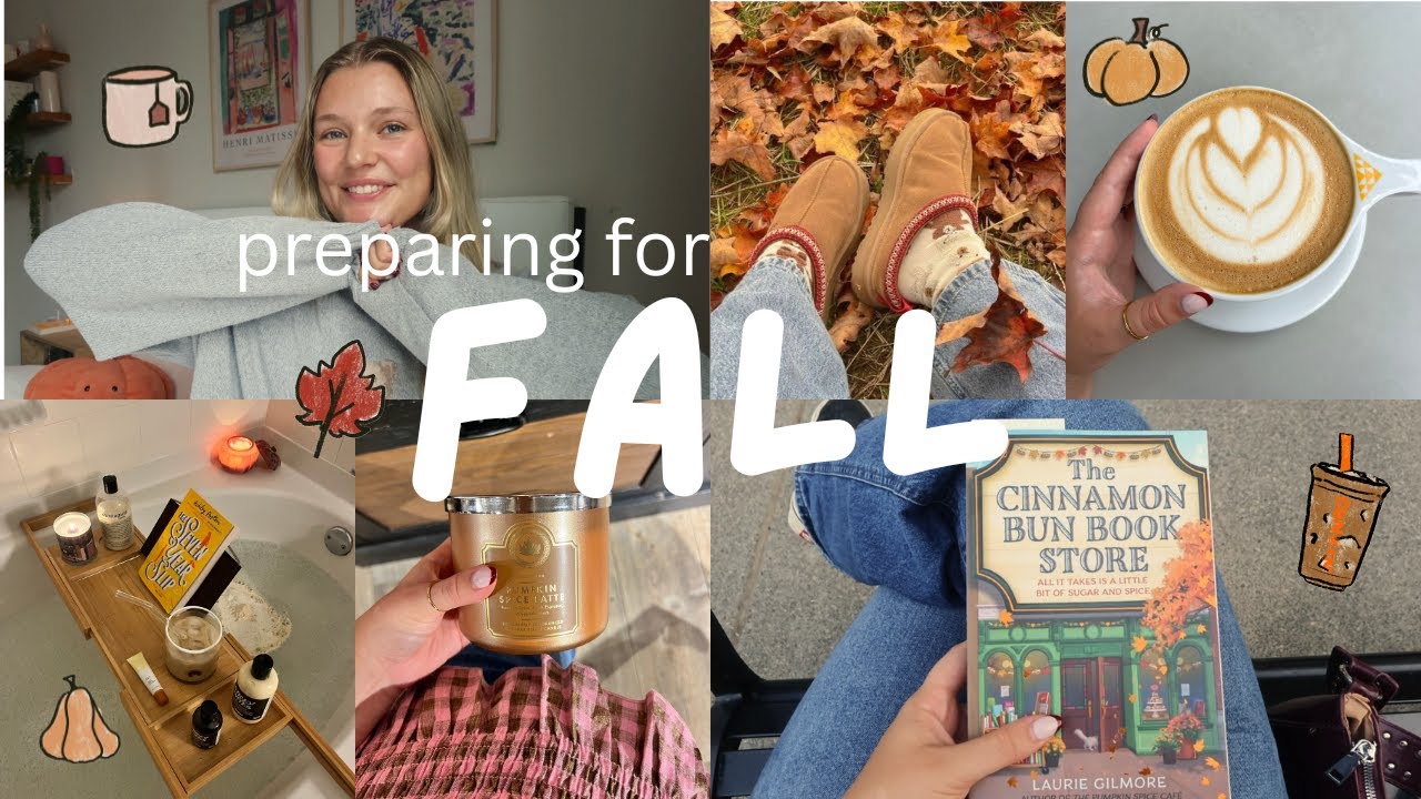 Preparing for fall!🎃🍂🧸☕ fall shopping, bookstores, coffee, fall haul, & cozy vibes