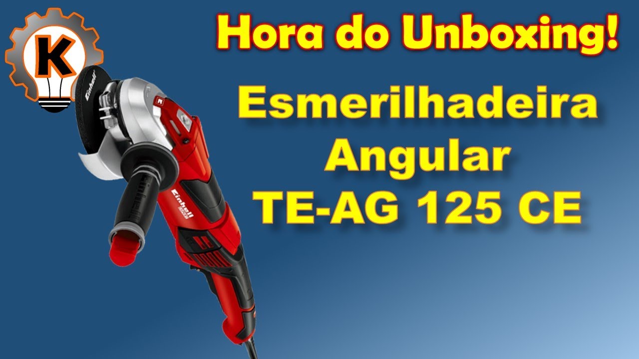 Unboxing esmerilhadeira angular [ TE-AG 125 CE ]