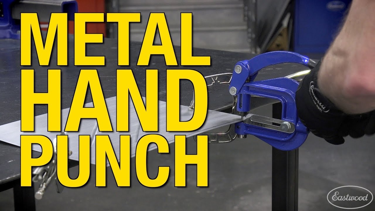 Punch Holes in Steel, Aluminum & Brass up to 16 Gauge! Metal Hand Punch from Eastwood!