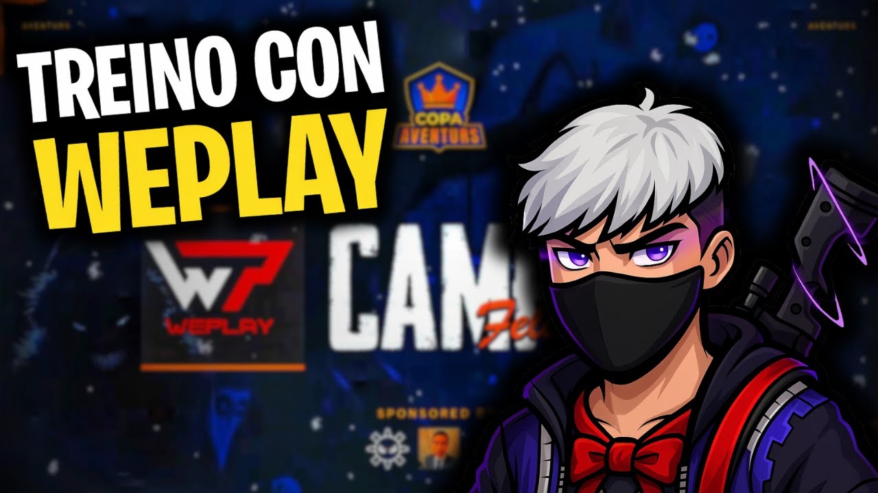 TREINO 5 SALAS EN BRASIL CON WEPLAY🏆🇧🇷  | FREE FIRE ☠️