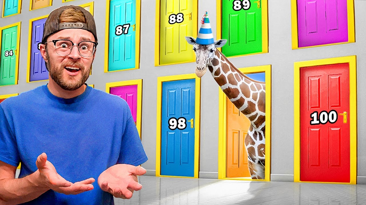 Opening 100 Crazy Mystery Doors in 24 Hours!