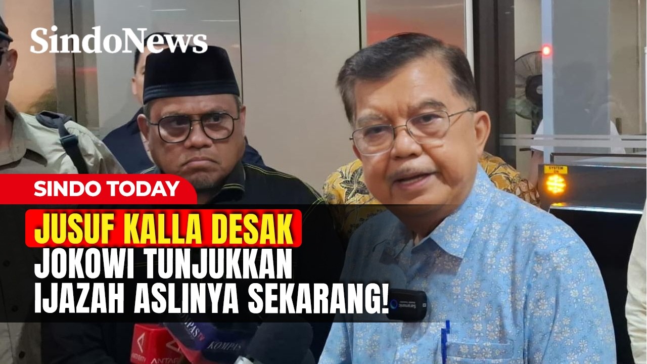 Jusuf Kalla Desak Jokowi Tunjukkan Ijazah Aslinya Sekarang! | Sindo Today | 09/04