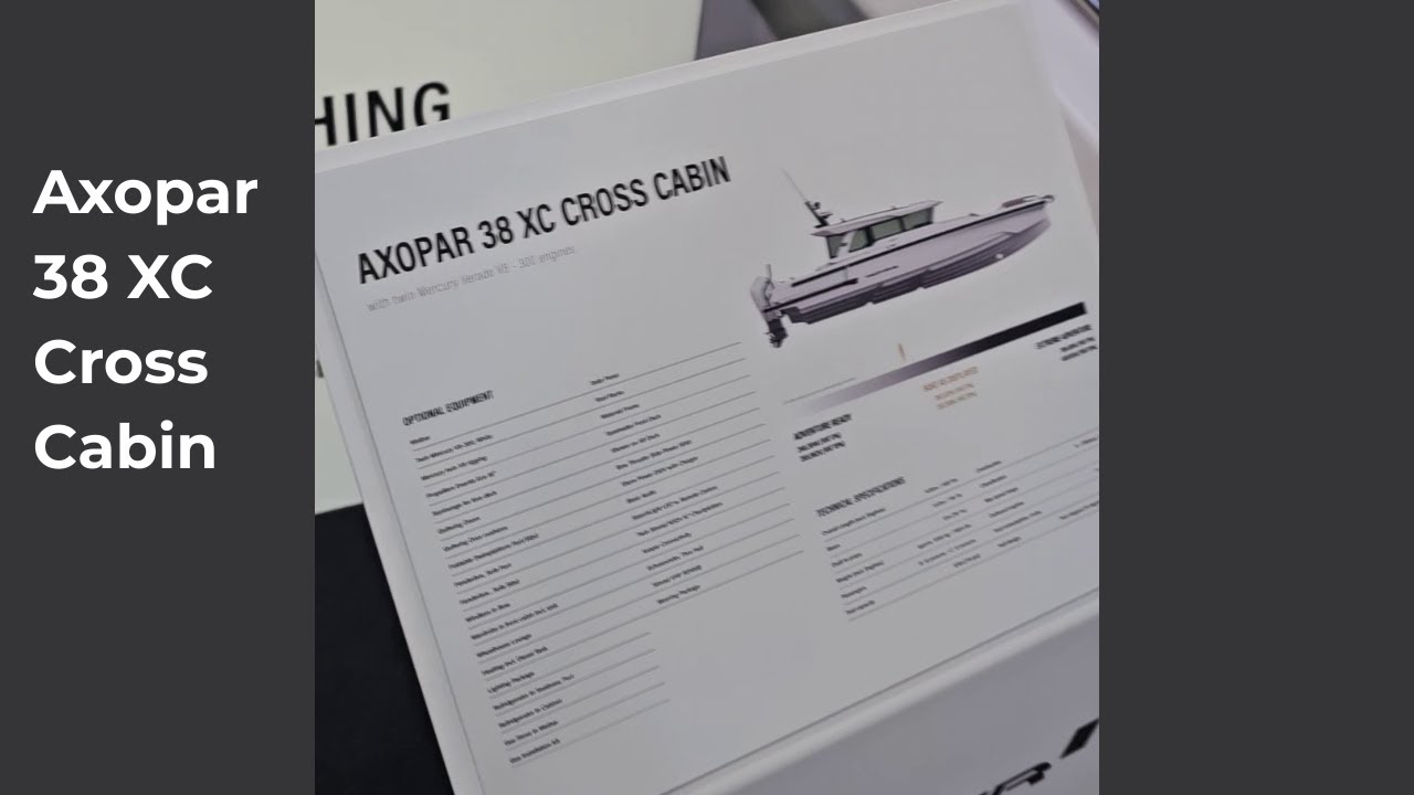 Axopar 38 XC Cross Cabin | Полный проход по катеру | Выставка катеров 2026