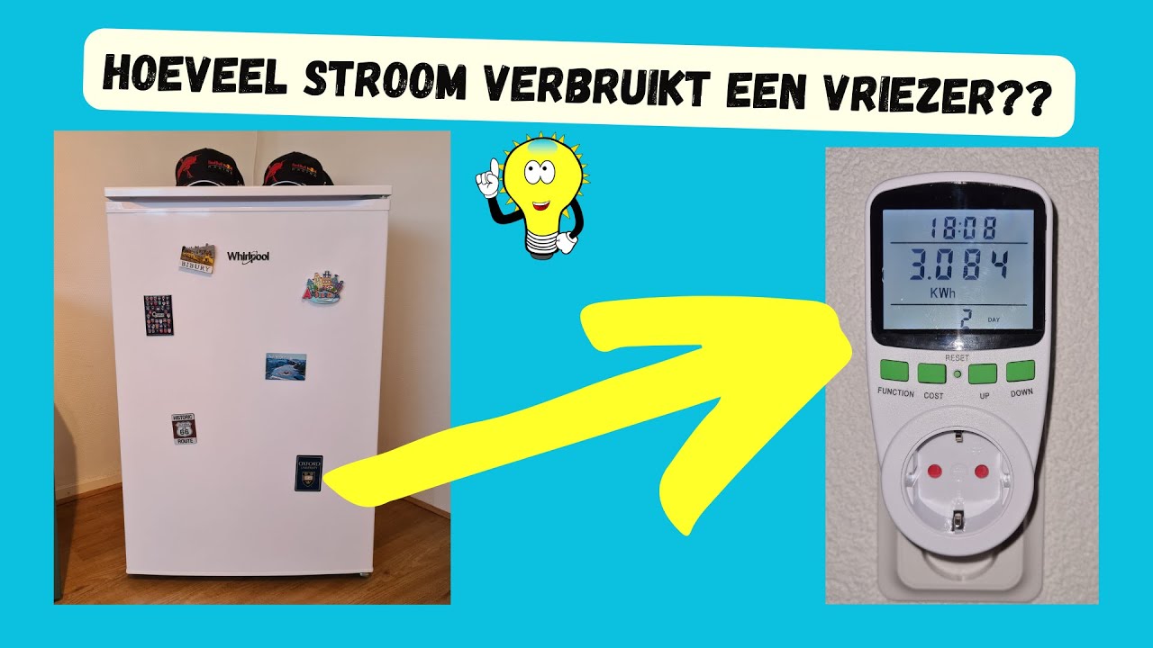 Hoeveel stroom verbruikt een vriezer nu eigenlijk? Onze test! ✅️